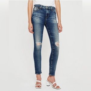 NWT AG Jeans MARI High-Rise Straight 15 Year Mural Distressed detailing Size 31R